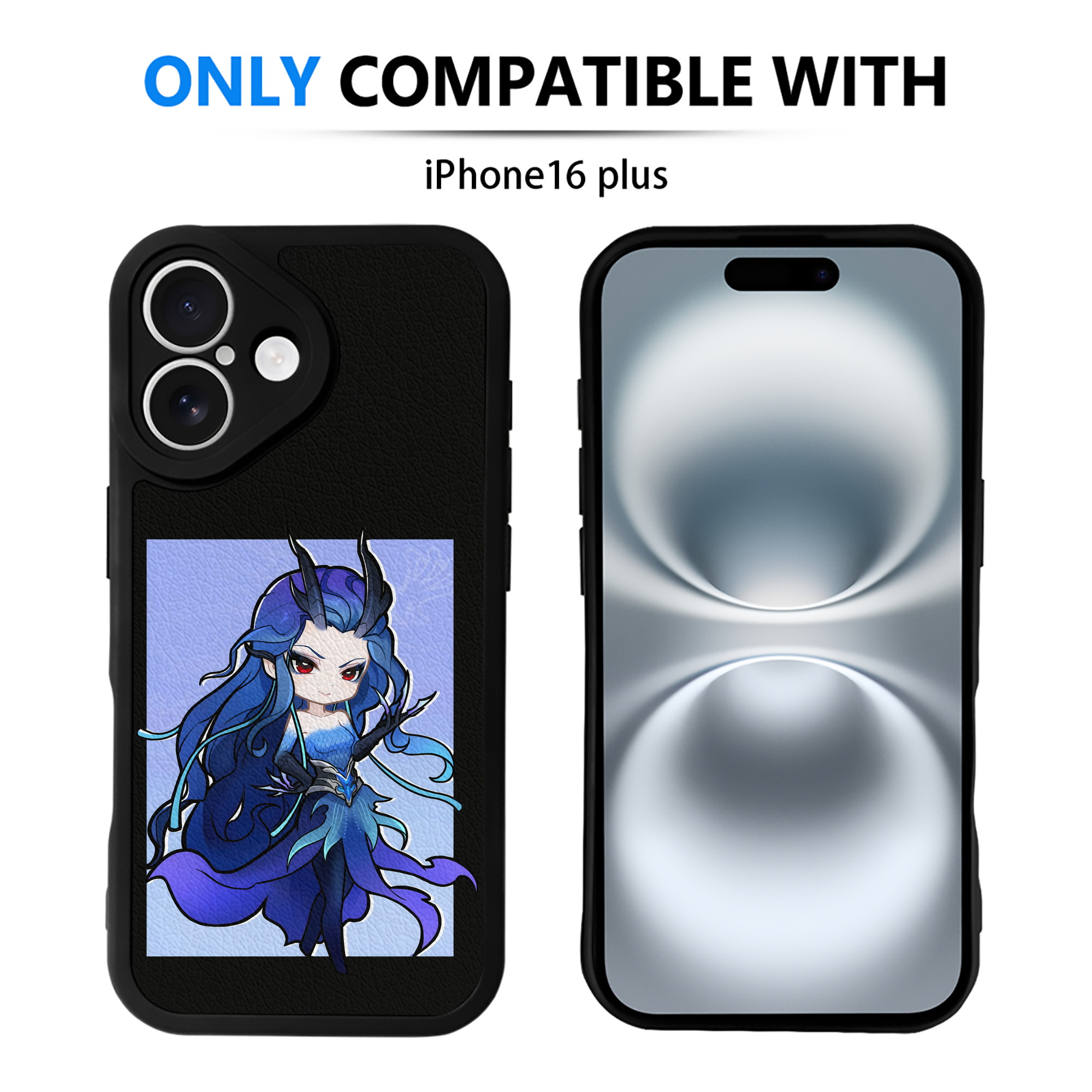 （画像用） Ne Zha 2 ナタ 魔童の大暴れ 【iPhone 16シリーズ対応】シリコンスマホケース（レザー調） 材質：シリコン